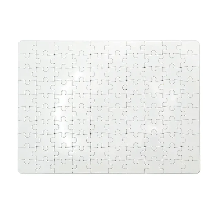 Rompecabezas de Cartón Blanco Liso para Estampar y Dibujar.