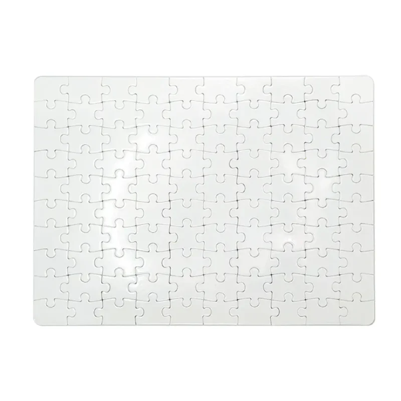 Rompecabezas de Cartón Blanco Liso para Estampar y Dibujar.