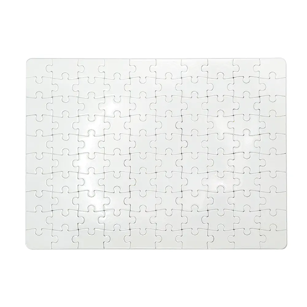 Rompecabezas de Cartón Blanco Liso para Estampar y Dibujar.